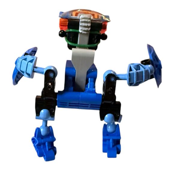 Vintage LEGO BIONICLE Gahlok Blue Orange 8562 Set with Canister NO BOOKLET - Picture 4 of 13